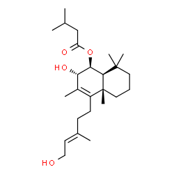ChemSpider 2D Image | 6§-isovaleroxylabda-8,13-dien-7a,15-diol | C25H42O4