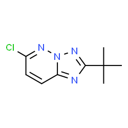 ChemSpider 2D Image | 2-tert-Butyl-6-chlor[1,2,4]triazolo[1,5-b]pyridazin | C9H11ClN4