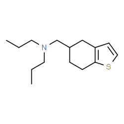 ChemSpider 2D Image | N-Propyl-N-(4,5,6,7-tetrahydro-1-benzothiophen-5-ylmethyl)-1-propanamine | C15H25NS