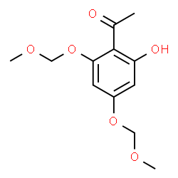 ChemSpider 2D Image | 4,6-di(methoxymethoxy)-2-hydroxyacetophenone | C12H16O6