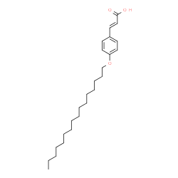 ChemSpider 2D Image | (2E)-3-[4-(Hexadecyloxy)phenyl]acrylic acid | C25H40O3