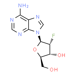 ChemSpider 2D Image | 2'-Deoxy-2'-fluoroadenosine | C10H12FN5O3