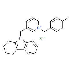ChemSpider 2D Image | 1-(4-Methylbenzyl)-3-(1,2,3,4-tetrahydro-9H-carbazol-9-ylmethyl)pyridinium chloride | C26H27ClN2