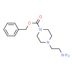 ChemSpider 2D Image | Benzyl 4-(2-aminoethyl)-1-piperazinecarboxylate | C14H21N3O2