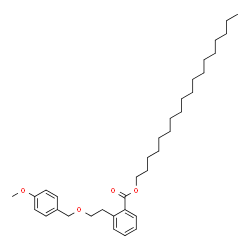 ChemSpider 2D Image | Octadecyl 2-{2-[(4-methoxybenzyl)oxy]ethyl}benzoate | C35H54O4