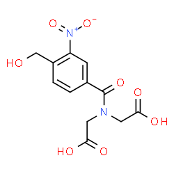 ChemSpider 2D Image | 2,2'-{[4-(Hydroxymethyl)-3-nitrobenzoyl]imino}diacetic acid | C12H12N2O8