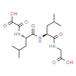 ChemSpider 2D Image | N-(Carboxycarbonyl)-L-leucyl-L-leucylglycine | C16H27N3O7