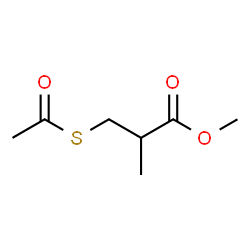 ChemSpider 2D Image | Methyl 3-(acetylthio)-2-methylpropanoate | C7H12O3S