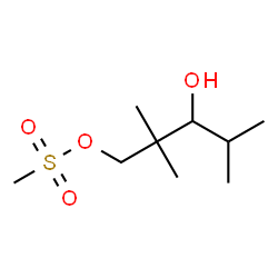 ChemSpider 2D Image | 3-Hydroxy-2,2,4-trimethylpentyl methanesulfonate | C9H20O4S