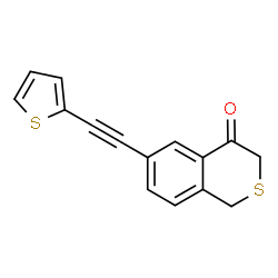 ChemSpider 2D Image | 6-(2-Thienylethynyl)-1H-isothiochromen-4(3H)-one | C15H10OS2