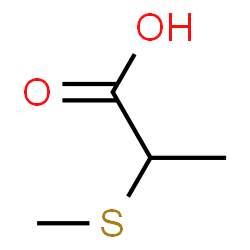 ChemSpider 2D Image | 2-(methylthio)propanoic acid | C4H8O2S