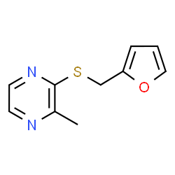 ChemSpider 2D Image | 2-Methyl-3-(furfurylthio)pyrazine | C10H10N2OS