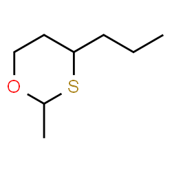 ChemSpider 2D Image | 2-Methyl-4-propyl-1,3-oxathiane | C8H16OS
