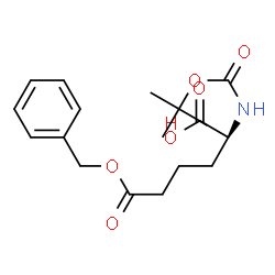 ChemSpider 2D Image | (S)-6-(Benzyloxy)-2-((tert-butoxycarbonyl)amino)-6-oxohexanoic acid | C18H25NO6