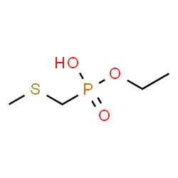 ChemSpider 2D Image | Ethyl hydrogen [(methylsulfanyl)methyl]phosphonate | C4H11O3PS
