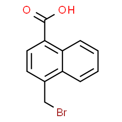 ChemSpider 2D Image | 4-(Bromomethyl)-1-naphthoic acid | C12H9BrO2