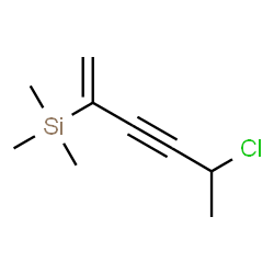 ChemSpider 2D Image | (5-Chloro-1-hexen-3-yn-2-yl)(trimethyl)silane | C9H15ClSi