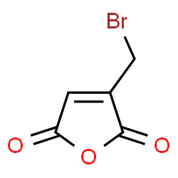 ChemSpider 2D Image | 3-(Bromomethyl)-2,5-furandione | C5H3BrO3