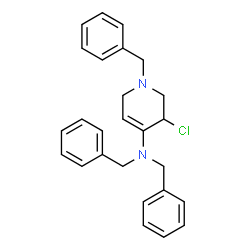 ChemSpider 2D Image | N,N,1-Tribenzyl-3-chloro-1,2,3,6-tetrahydro-4-pyridinamine | C26H27ClN2