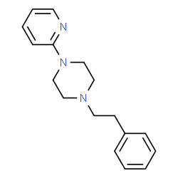 ChemSpider 2D Image | 1-(2-Phenylethyl)-4-(2-pyridinyl)piperazine | C17H21N3