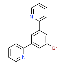 ChemSpider 2D Image | 2,2'-(5-Bromo-1,3-phenylene)dipyridine | C16H11BrN2