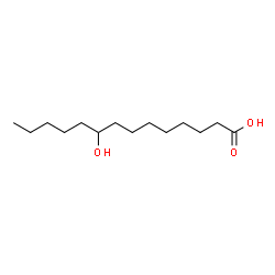 ChemSpider 2D Image | 9-Hydroxytetradecanoic acid | C14H28O3