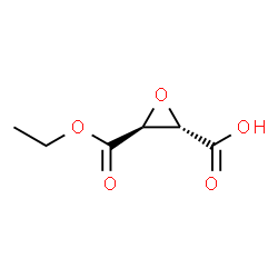 ChemSpider 2D Image | (2S,3S)-3-(Ethoxycarbonyl)-2-oxiranecarboxylic acid | C6H8O5