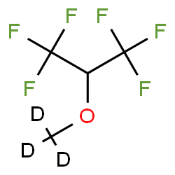 ChemSpider 2D Image | 1,1,1,3,3,3-Hexafluoro-2-[(~2~H_3_)methyloxy]propane | C4HD3F6O