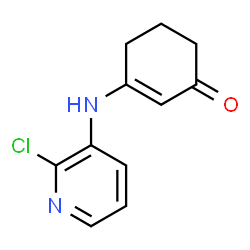 ChemSpider 2D Image | 3-[(2-Chloro-3-pyridinyl)amino]-2-cyclohexen-1-one | C11H11ClN2O