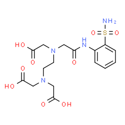 ChemSpider 2D Image | ({2-[Bis(carboxymethyl)amino]ethyl}{2-oxo-2-[(2-sulfamoylphenyl)amino]ethyl}amino)acetic acid | C16H22N4O9S