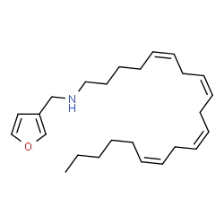 ChemSpider 2D Image | (5Z,8Z,11Z,14Z)-N-(3-Furylmethyl)-5,8,11,14-icosatetraen-1-amine | C25H39NO