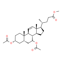 ChemSpider 2D Image | Methyl (3alpha,5beta)-3,7-diacetoxychol-11-en-24-oate | C29H44O6