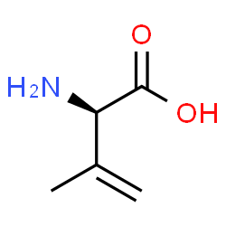 ChemSpider 2D Image | (R)-2-amino-3-methylbut-3-enoic acid | C5H9NO2