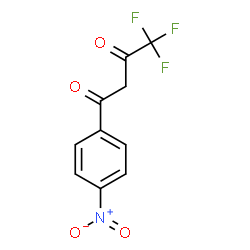 ChemSpider 2D Image | 4,4,4-Trifluoro-1-(4-nitrophenyl)-1,3-butanedione | C10H6F3NO4