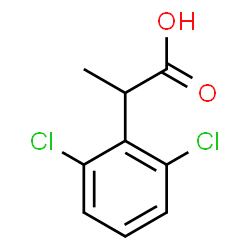 ChemSpider 2D Image | 2-(2,6-Dichlorophenyl)propanoic acid | C9H8Cl2O2