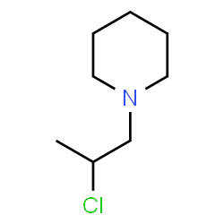 ChemSpider 2D Image | 1-(2-Chloropropyl)piperidine | C8H16ClN