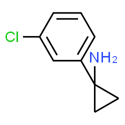 ChemSpider 2D Image | 1-(3-Chlorophenyl)cyclopropanamine | C9H10ClN