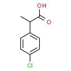ChemSpider 2D Image | 2-(4-Chlorophenyl)propanoic acid | C9H9ClO2