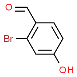 ChemSpider 2D Image | 2-Bromo-4-hydroxybenzaldehyde | C7H5BrO2