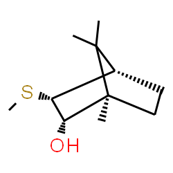 ChemSpider 2D Image | (1R,2S,3R,4S)-1,7,7-Trimethyl-3-(methylsulfanyl)bicyclo[2.2.1]heptan-2-ol | C11H20OS