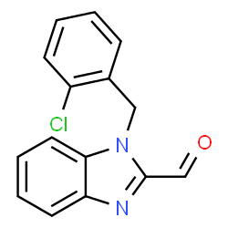 ChemSpider 2D Image | 1-(2-Chlorobenzyl)-1H-benzimidazole-2-carbaldehyde | C15H11ClN2O