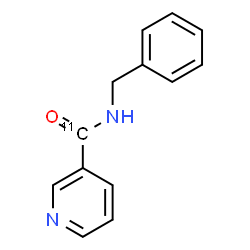 ChemSpider 2D Image | N-Benzyl-3-pyridine(~11~C)carboxamide | C1211CH12N2O
