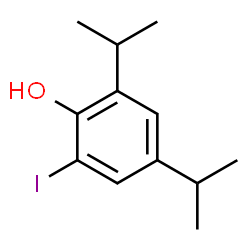 ChemSpider 2D Image | 2-Iodo-4,6-diisopropylphenol | C12H17IO