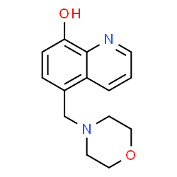ChemSpider 2D Image | 5-(Morpholinomethyl)quinolin-8-ol | C14H16N2O2