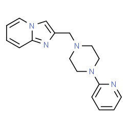 ChemSpider 2D Image | 2-(4-Pyridin-2-yl-piperazin-1-ylmethyl)-imidazo[1,2-a]pyridine | C17H19N5