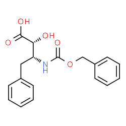 ChemSpider 2D Image | N-CBZ-(2R,3R)-3-AMINO-2-HYDROXY-4-PHENYL-BUTYRIC ACID | C18H19NO5