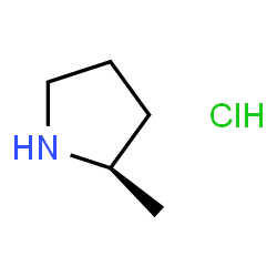 ChemSpider 2D Image | (R)-2-methylpyrrolidine hydrochloride | C5H12ClN