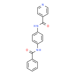 ChemSpider 2D Image | N-[4-(Benzoylamino)phenyl]isonicotinamide | C19H15N3O2