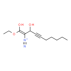 ChemSpider 2D Image | (1Z)-1-Ethoxy-1,3-dihydroxy-1-decen-4-yne-2-diazonium | C12H19N2O3