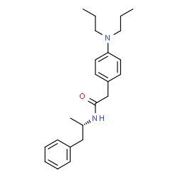ChemSpider 2D Image | 2-[4-(Dipropylamino)phenyl]-N-[(2S)-1-phenyl-2-propanyl]acetamide | C23H32N2O